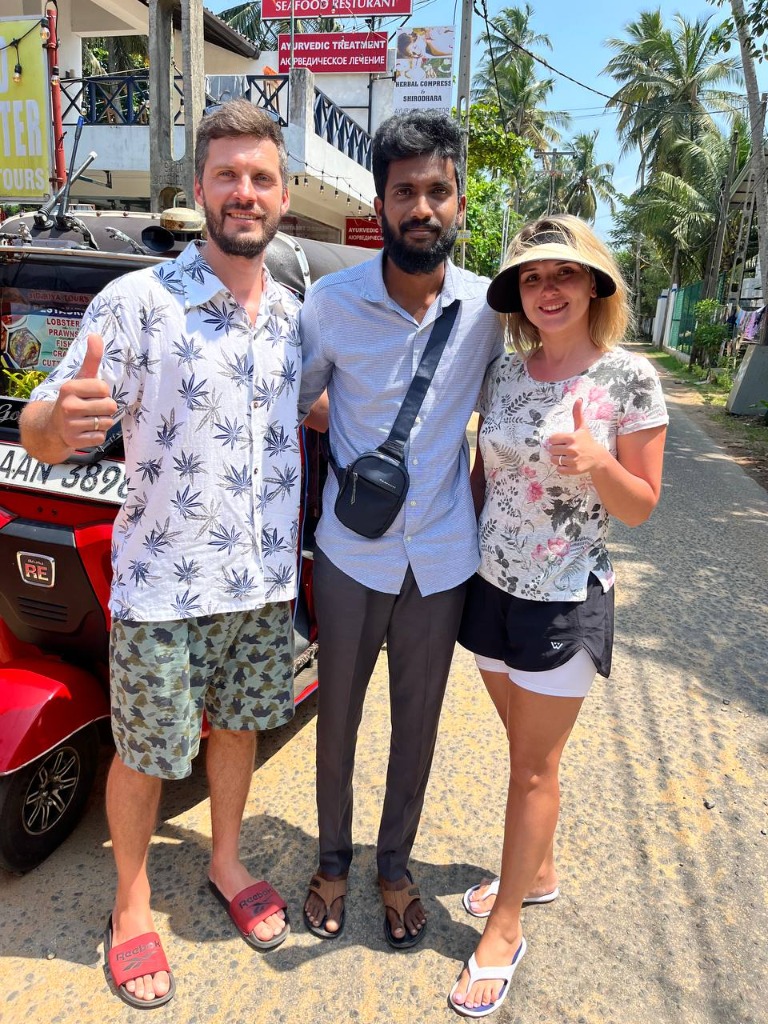 Ceylon Experience driver and guide with happy travelers in Sri Lanka