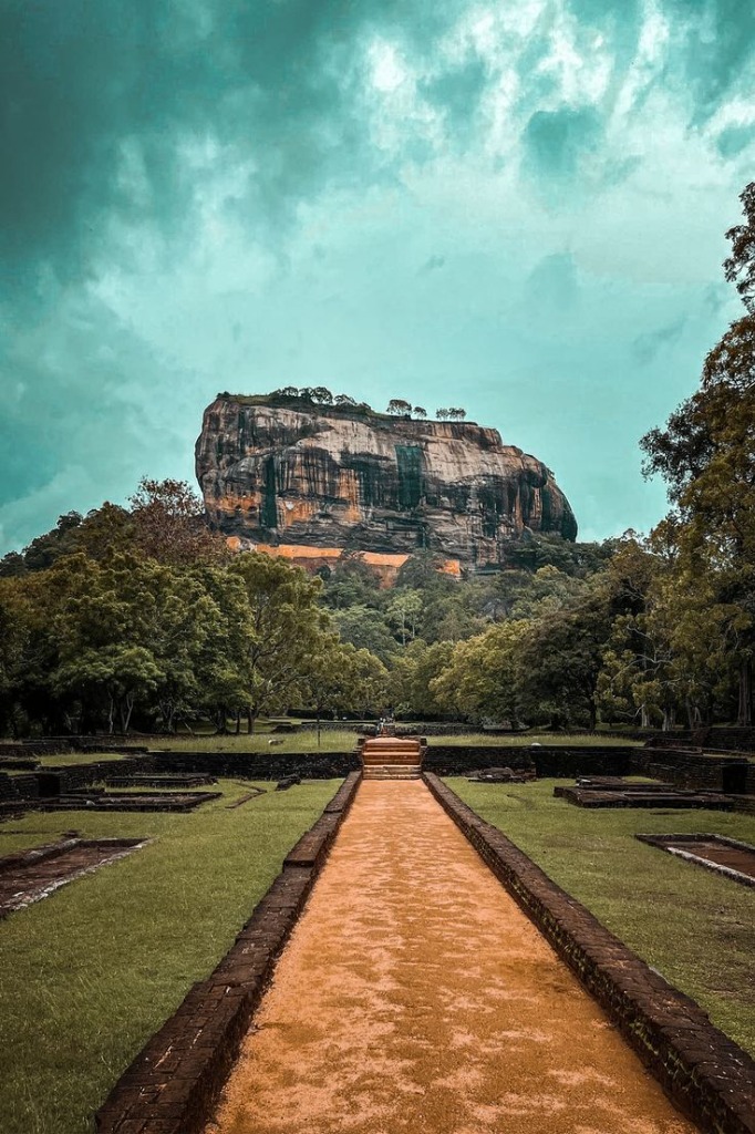 Ancient UNESCO Sigiriya Lion Rock Fortress Sri Lanka